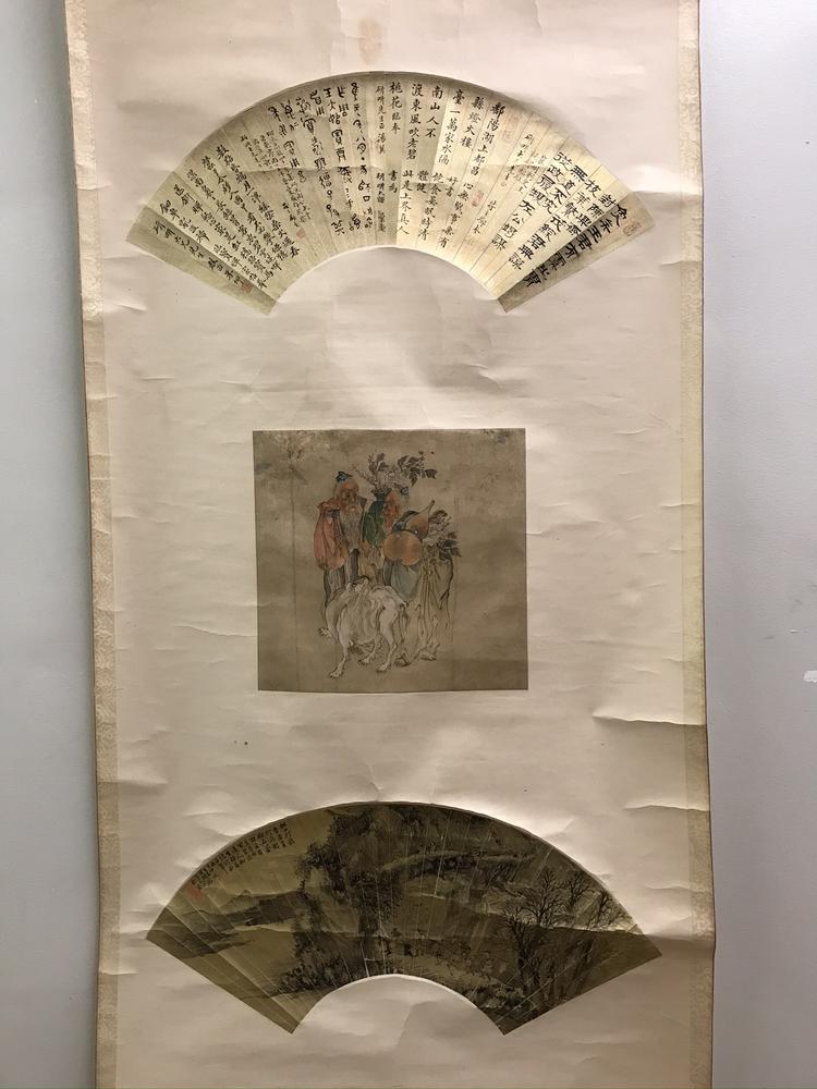 图片[1]-fan; painting; hanging scroll BM-1881-1210-0.78.CH-China Archive